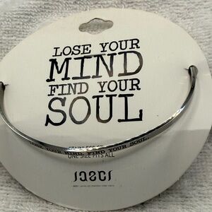 Jaeci Silver-toned Bracelet with inspirational message